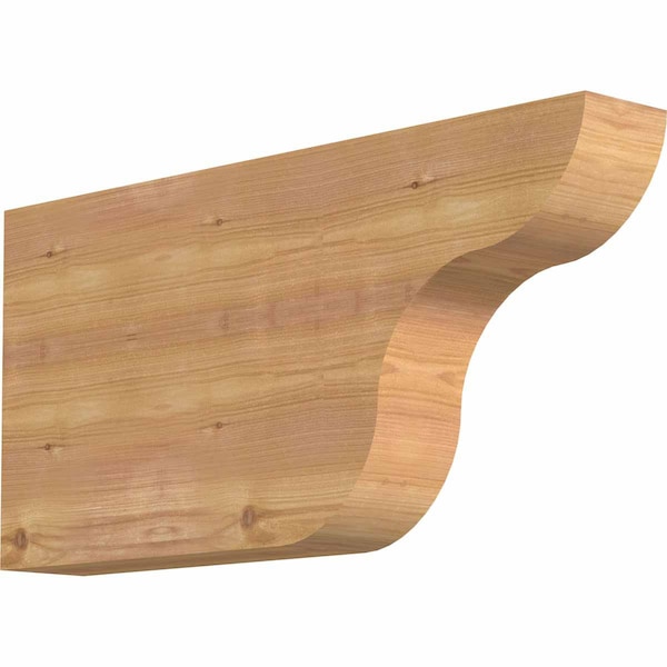 Ekena Millwork Carmel Smooth Rafter Tail, Western Red Cedar, 3 1/2"W x 12"H x 24"L RFT04X12X24CAR00SWR - main